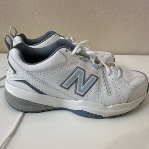 New Balance White and Gray Athletic Shoes